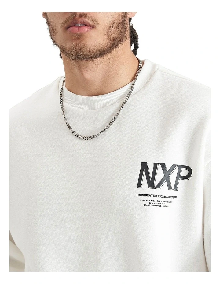 Federation Heavy Relaxed Sweater in Natural White image 3