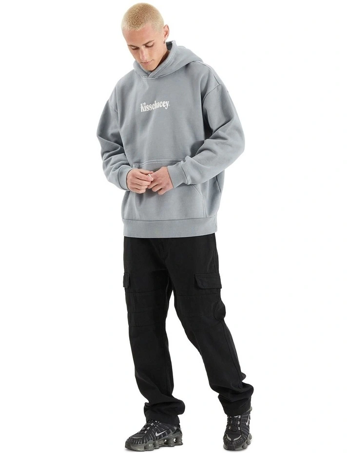 Faded Heavy Relaxed Hooded Sweater in Pigment Ultimate Grey image 6
