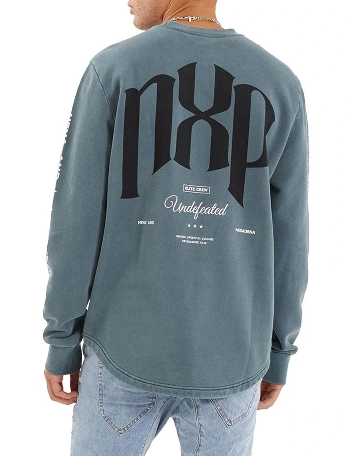 Axis Dual Curved Sweater in Grey image 2