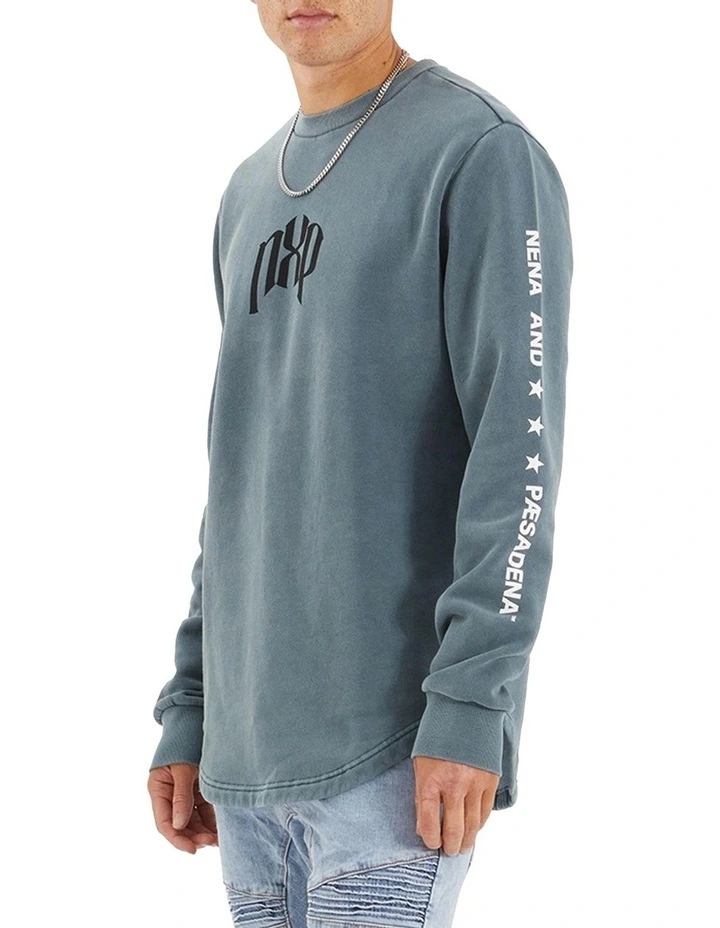 Axis Dual Curved Sweater in Grey image 3