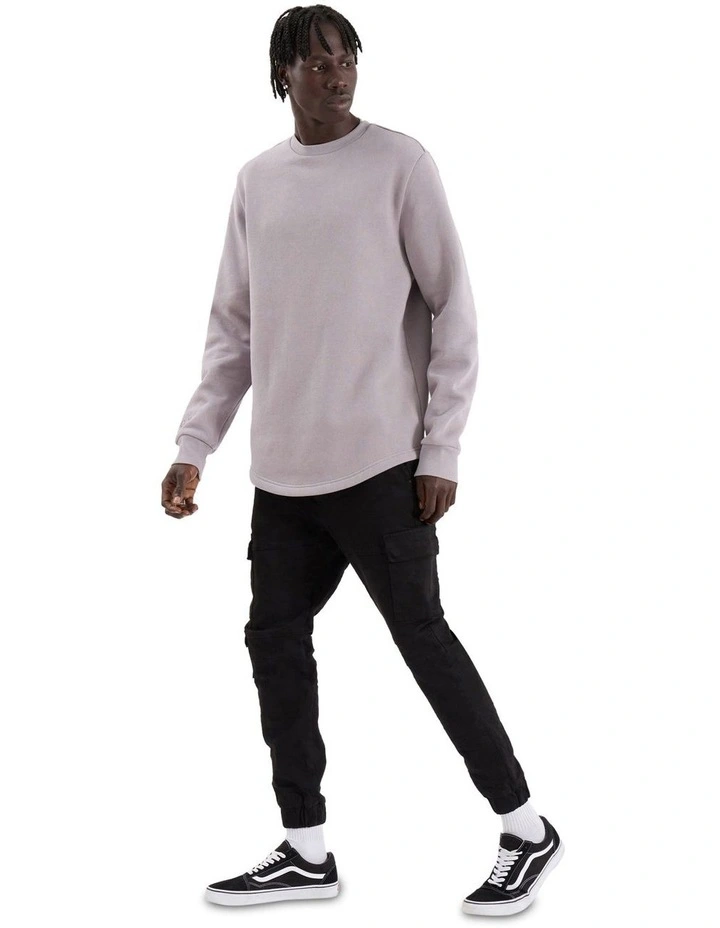 Miles Dual Curved Sweater in Grey image 2