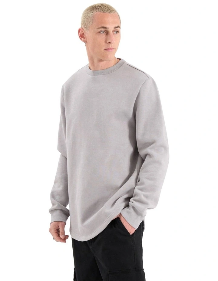 Fernie Dual Curved Sweater in Grey image 3