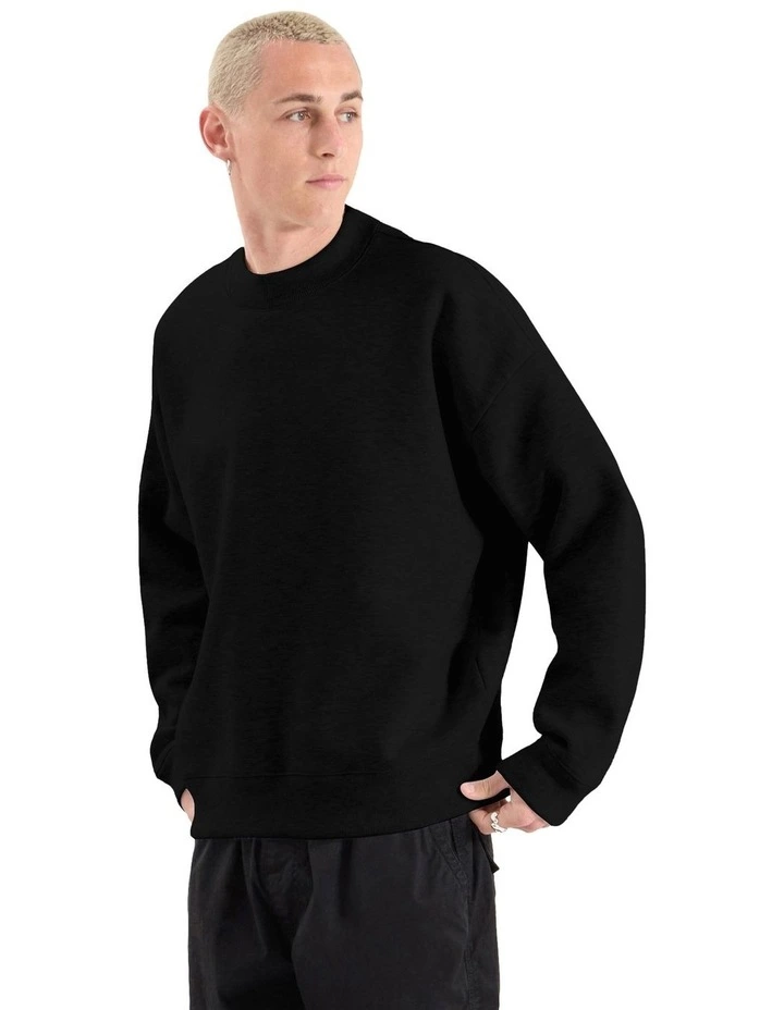 Tulsa Box Fit Sweater in Black image 3