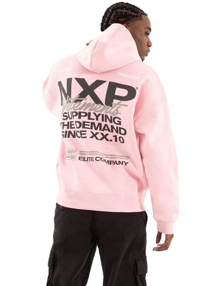 Demand Box Fit Hoodie in Orchid Pink image 1