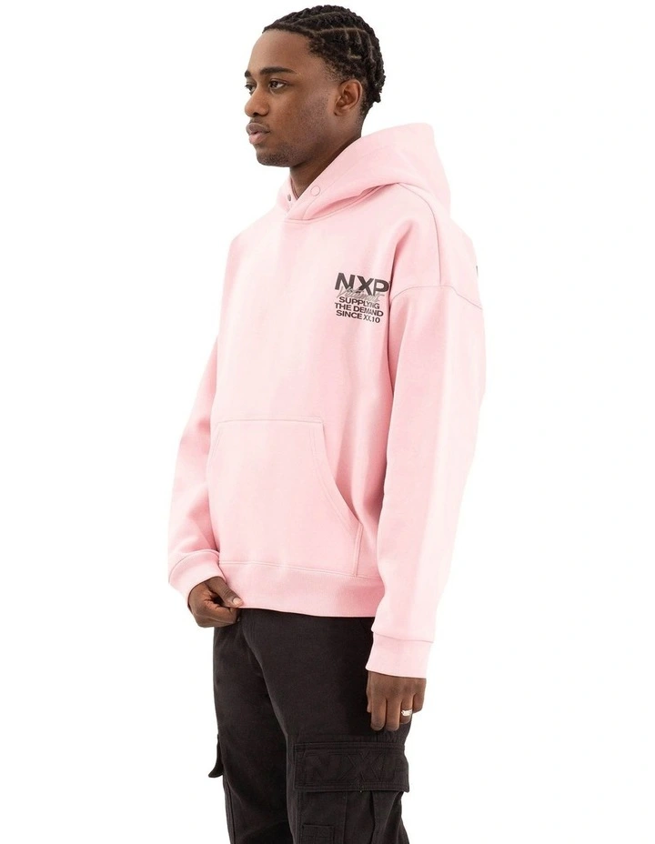 Demand Box Fit Hoodie in Orchid Pink image 4