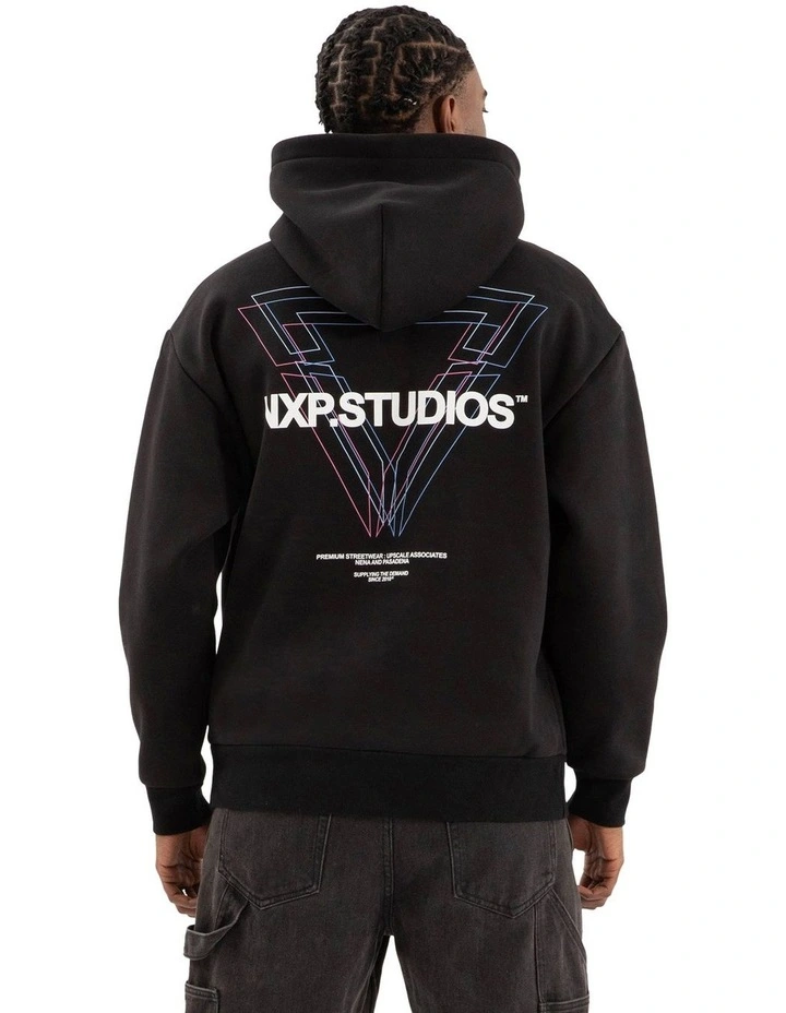 Dagger Relaxed Hoodie in Black image 1