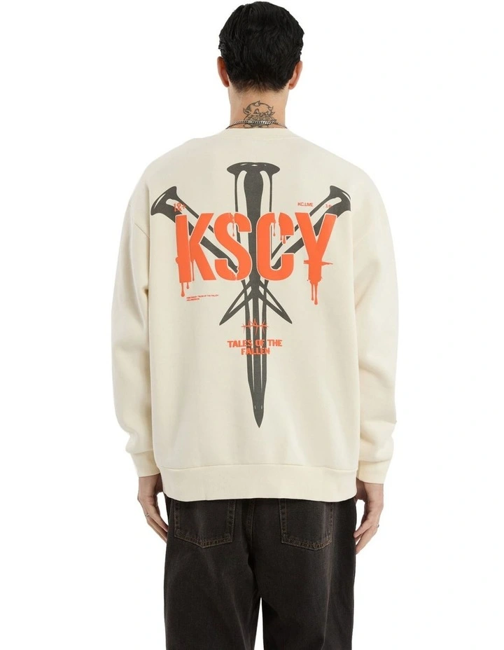 Attached Relaxed Sweater in Tofu image 1