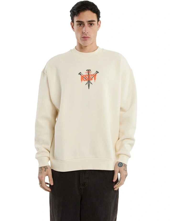 Attached Relaxed Sweater in Tofu image 2