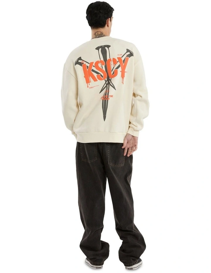 Attached Relaxed Sweater in Tofu image 5