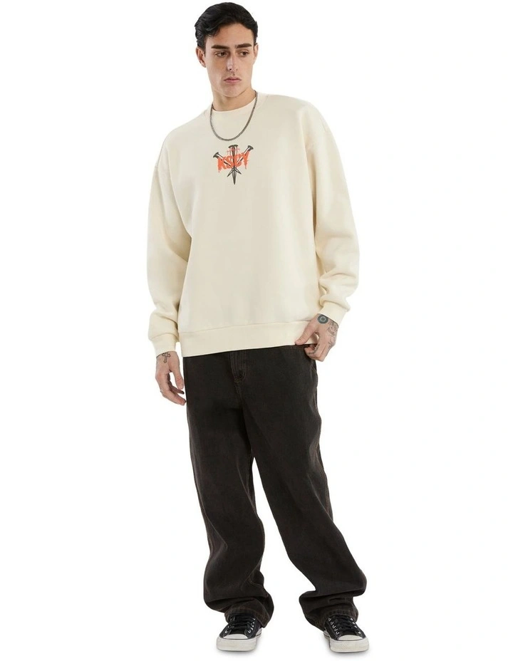 Attached Relaxed Sweater in Tofu image 6