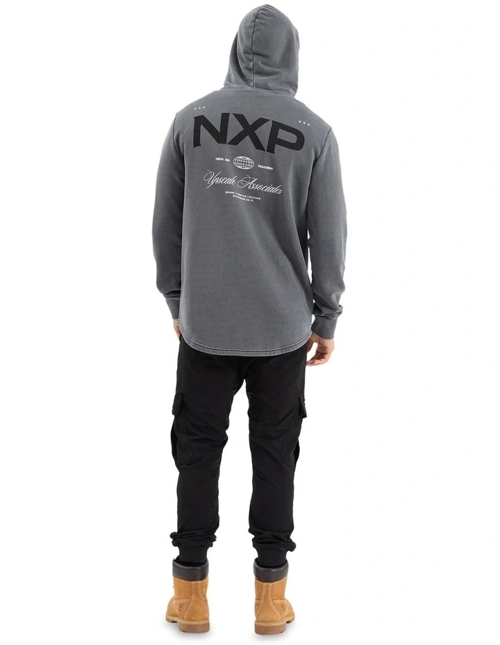 Duster Dual Curved Hoodie in Grey image 2