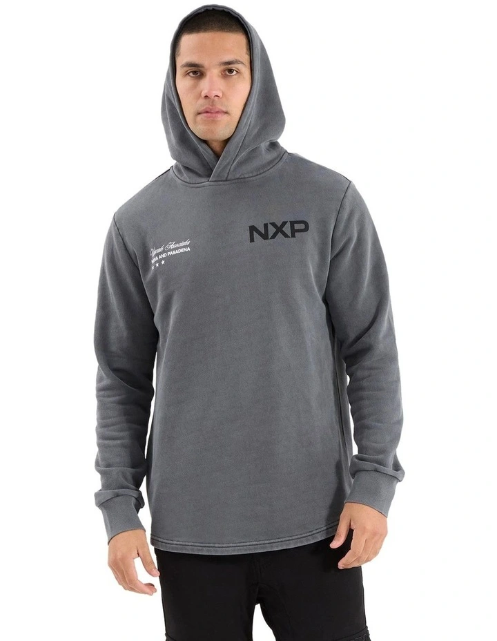 Duster Dual Curved Hoodie in Grey image 3