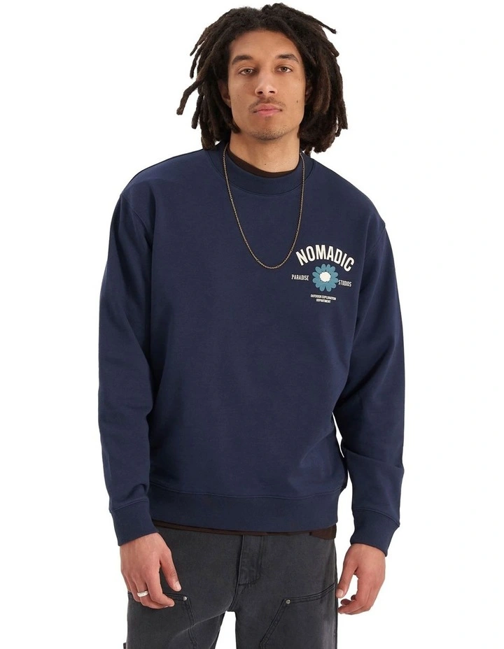 Studio Sweater in Navy image 2