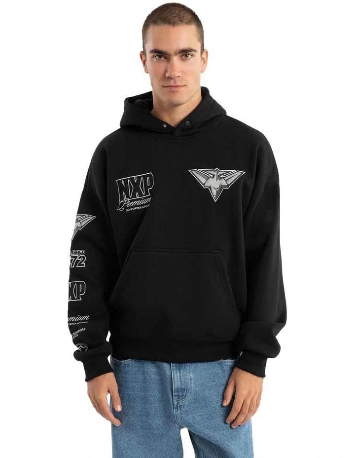 Essendon Mono Hoodie in Black image 5