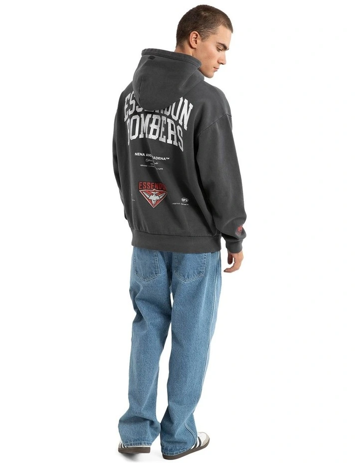 Essendon Vintage Hoodie in Pigment Asphalt image 2