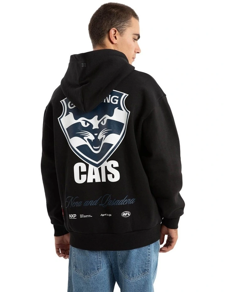 Geelong Season Hoodie in Black image 1
