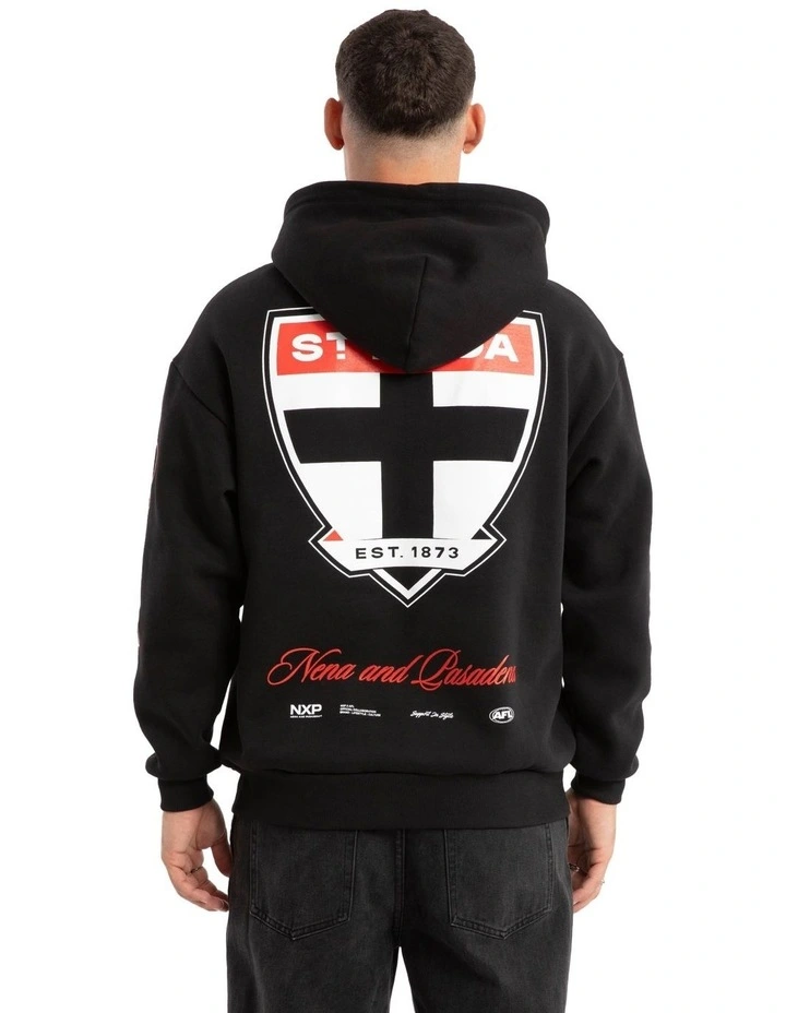 Saint Kilda Season Hoodie in Jet Black image 1