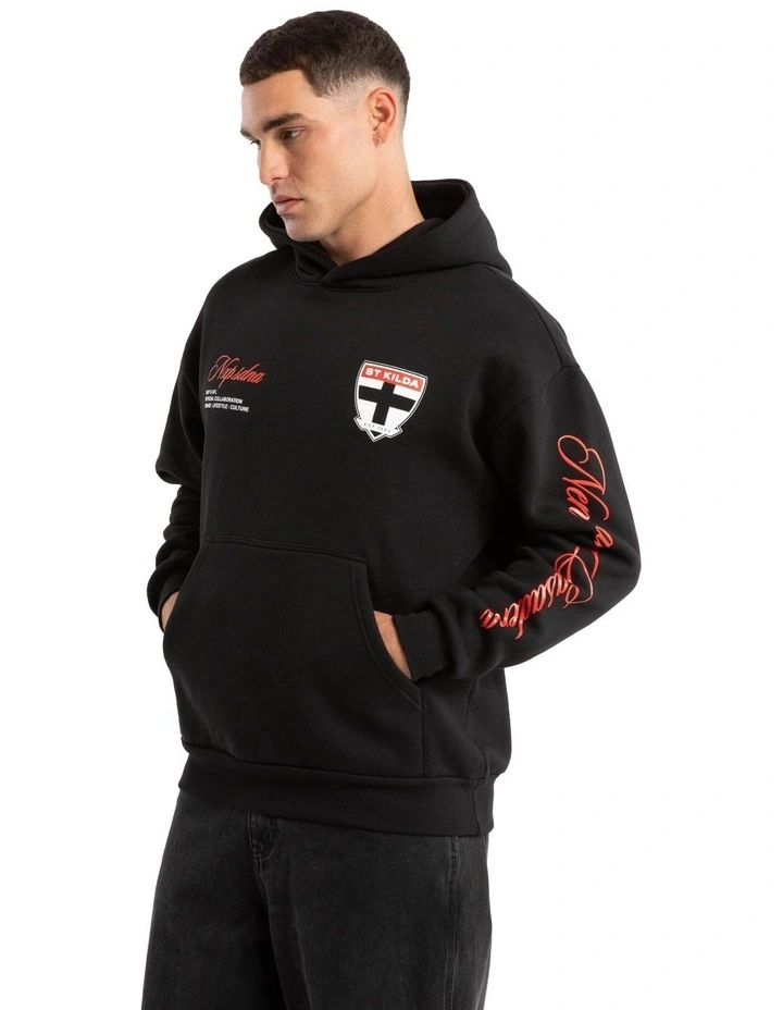 Saint Kilda Season Hoodie in Jet Black image 3