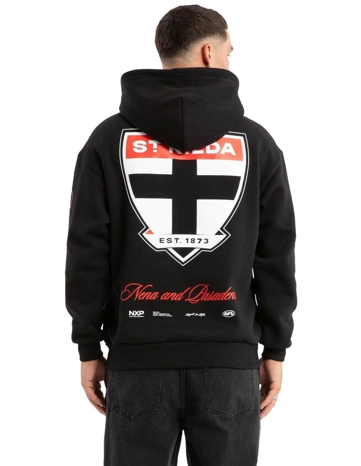 Saint Kilda Season Hoodie in Jet Black image 5