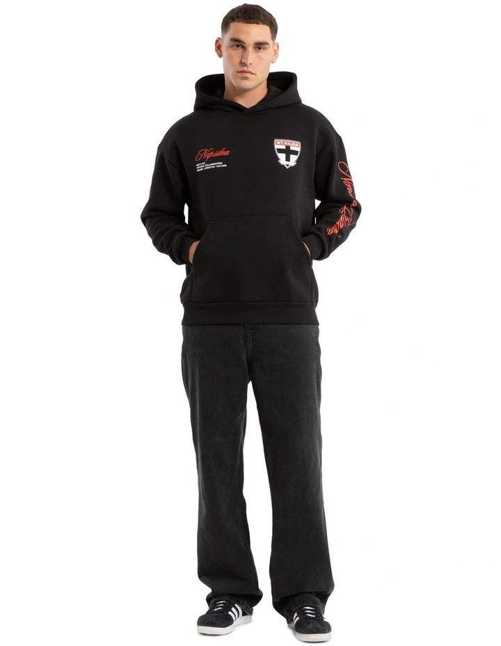 Saint Kilda Season Hoodie in Jet Black image 6