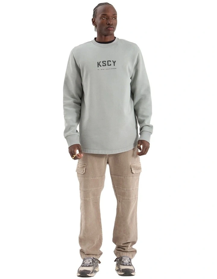 Protocol Dual Curved Sweater in Grey image 2