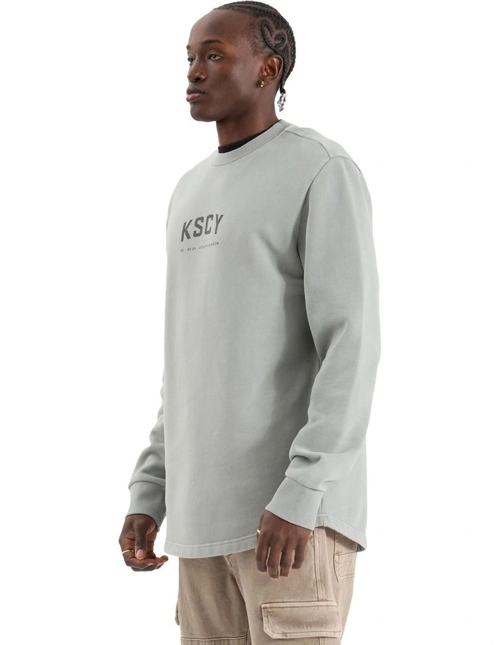 Protocol Dual Curved Sweater in Grey image 3