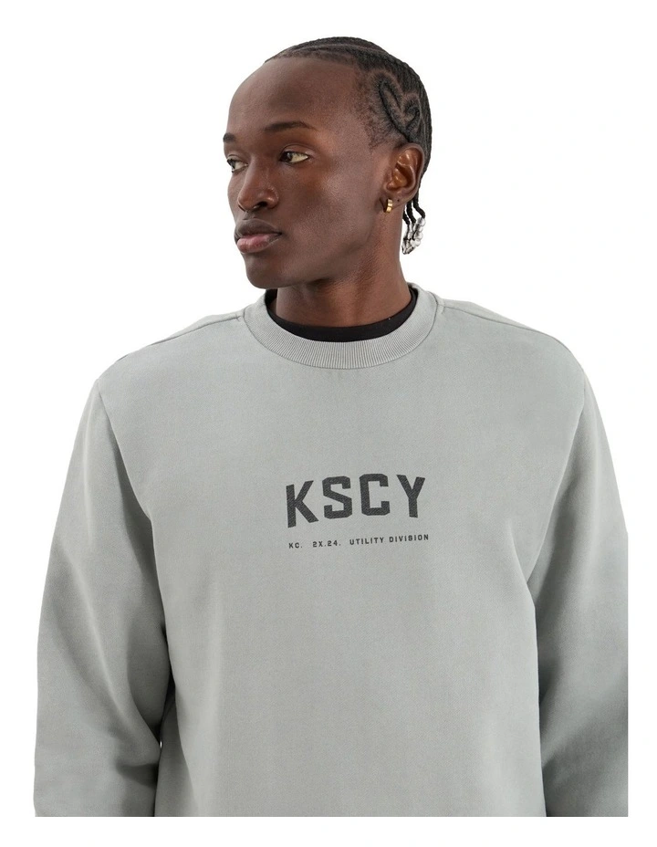 Protocol Dual Curved Sweater in Grey image 5