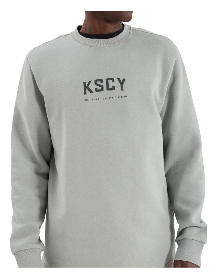 Protocol Dual Curved Sweater in Grey image 6