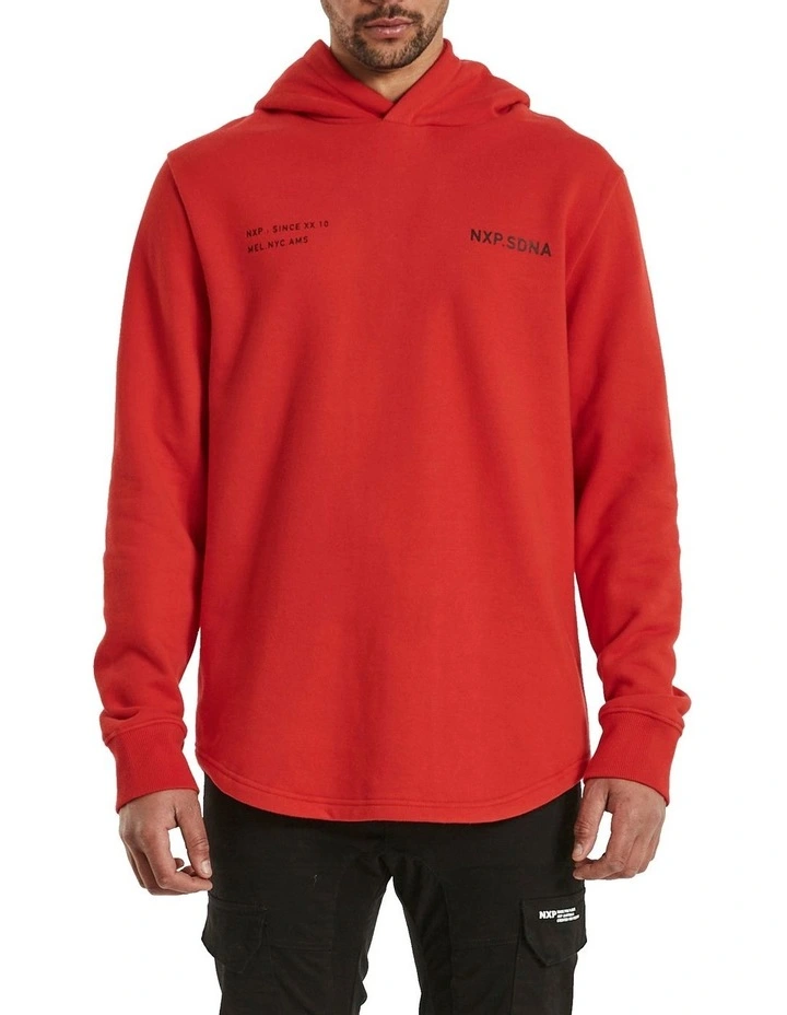 Nena & Pasadena Nuclear Hooded Dual Curved Sweater in Red | MYER