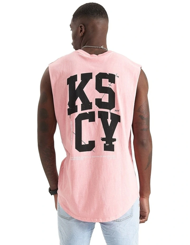 Supreme Dual Curved Muscle Tee in Pigment Pink Icing image 5