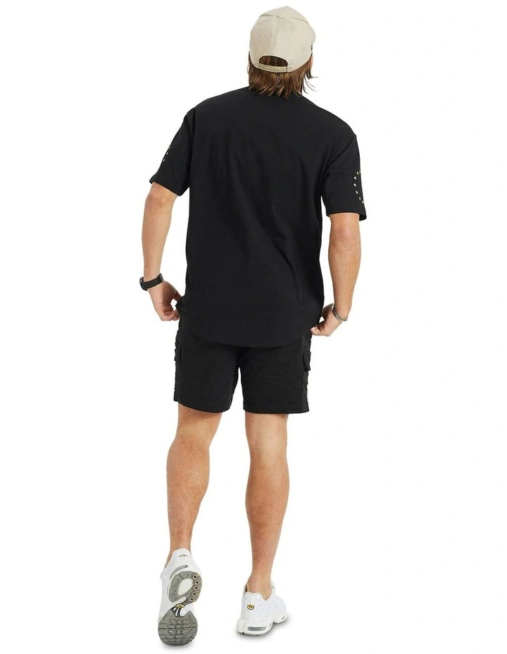 Lafayette Heavy Box Fit Scoop Tee in Black image 5