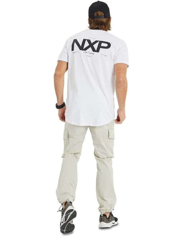 Compound Cape Back Tee in White image 4