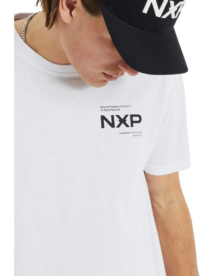 Compound Cape Back Tee in White image 5