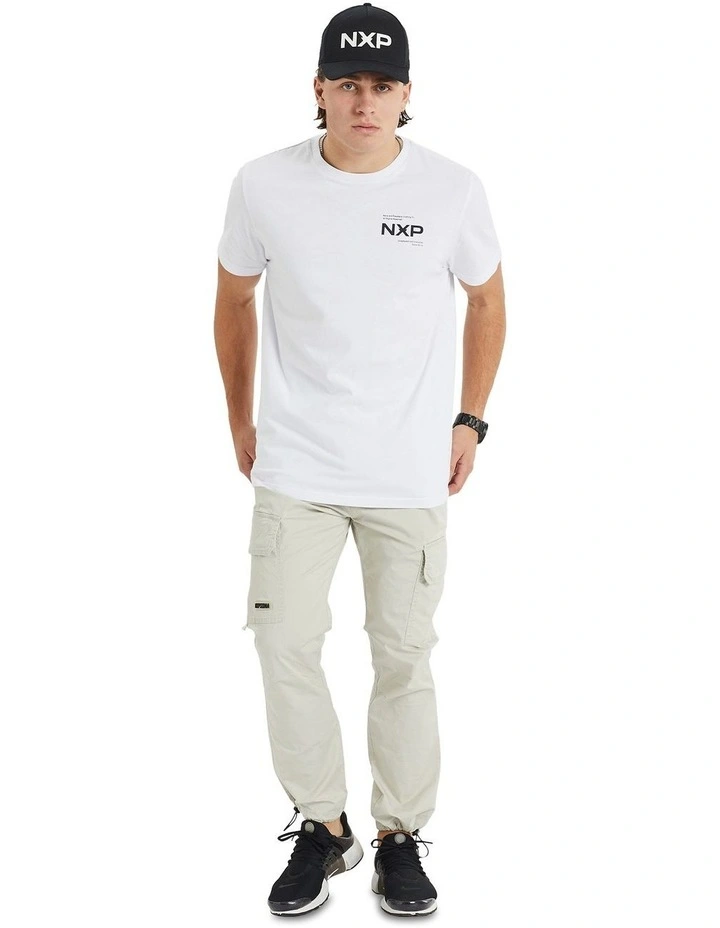 Compound Cape Back Tee in White image 6