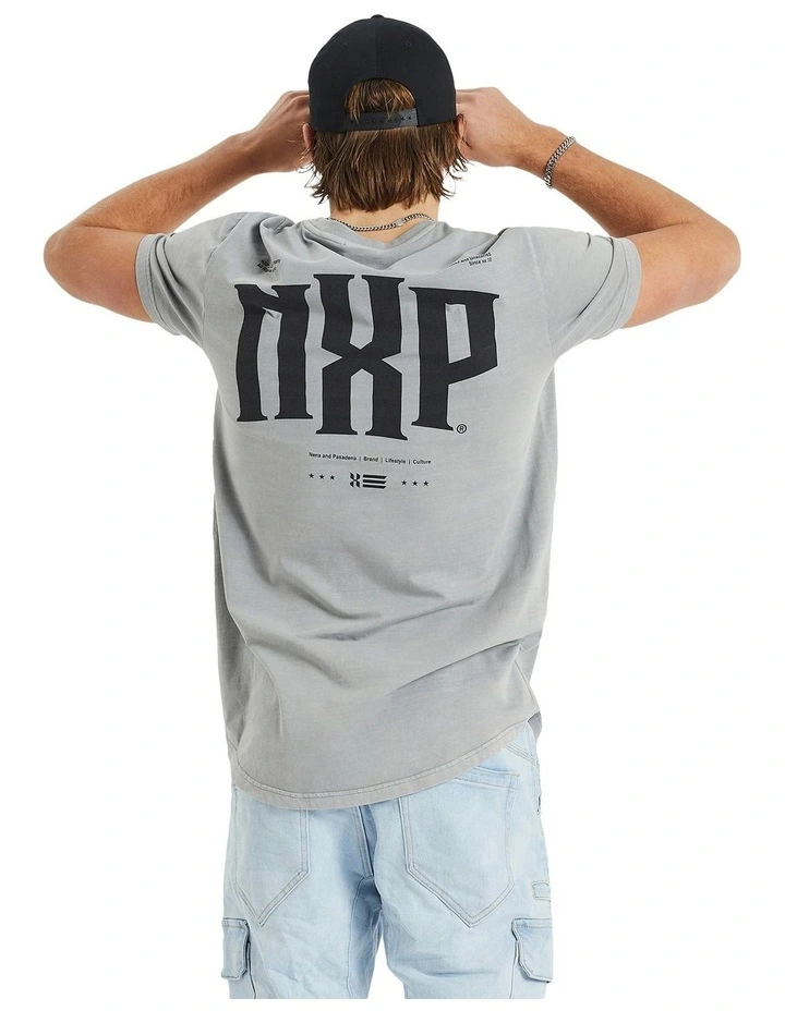 Allegiance Cape Back Tee in Grey image 1