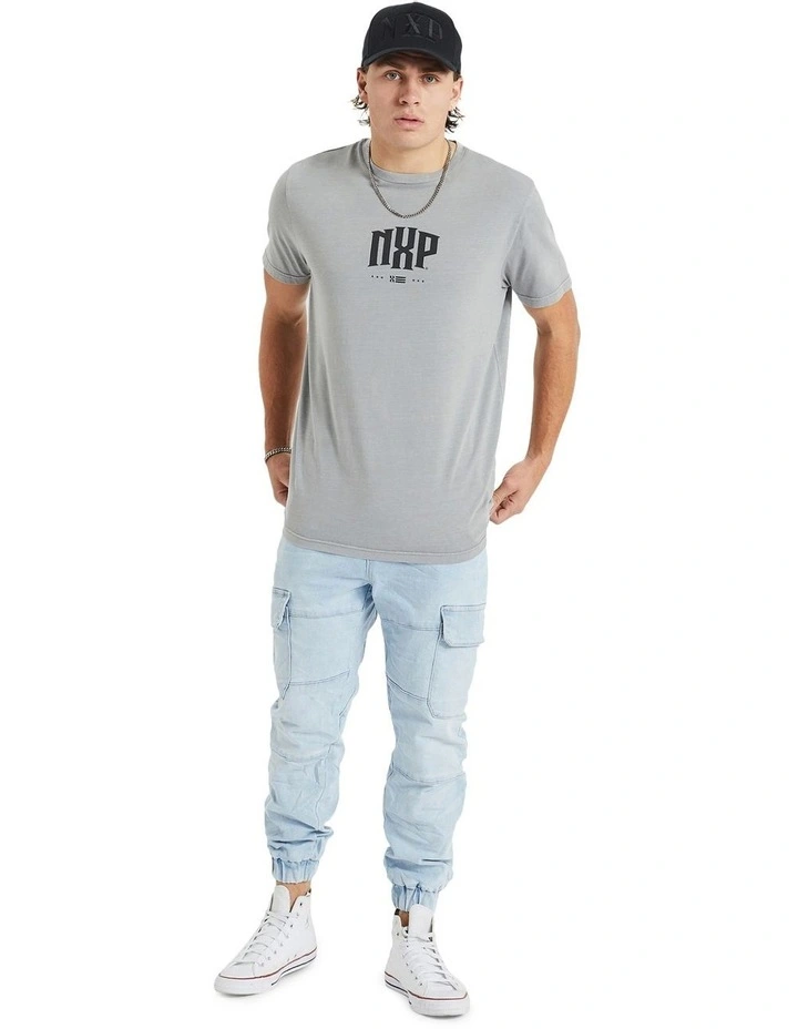 Allegiance Cape Back Tee in Grey image 4