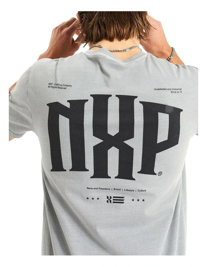 Allegiance Cape Back Tee in Grey image 6