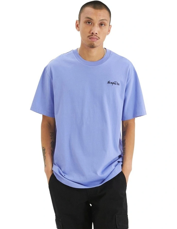Big Sur Relaxed Tee in Lolite Blue image 1