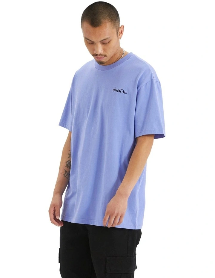 Big Sur Relaxed Tee in Lolite Blue image 4