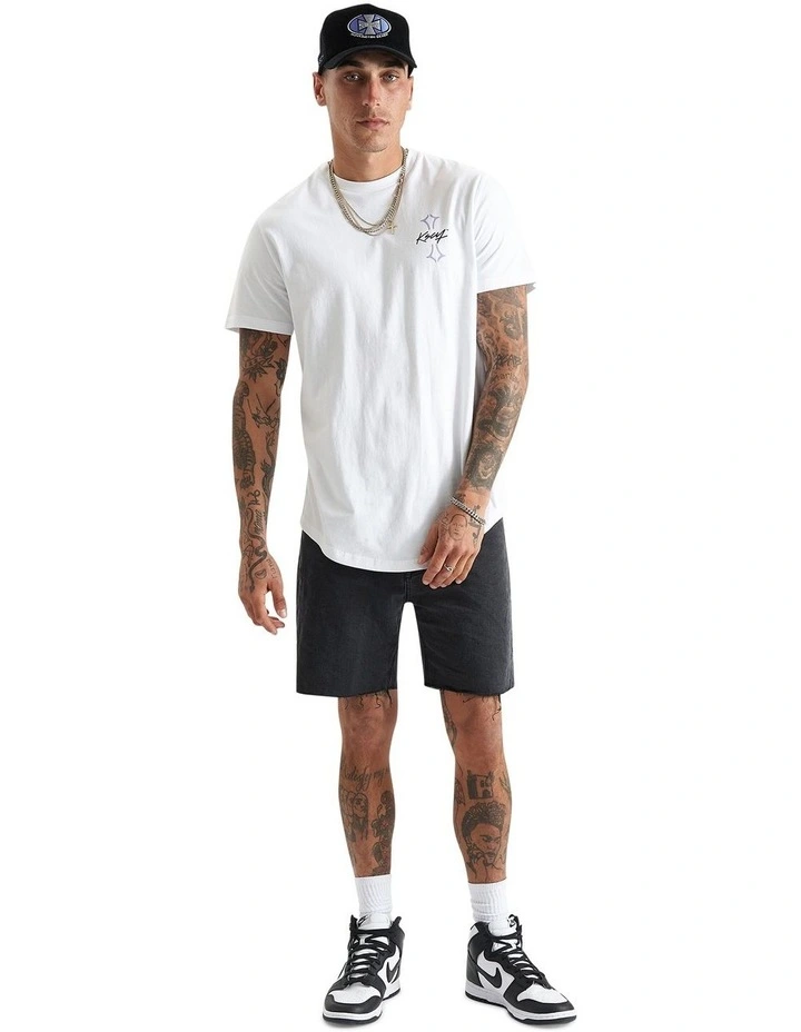 Ecuclid Dual Curved Tee in White image 4