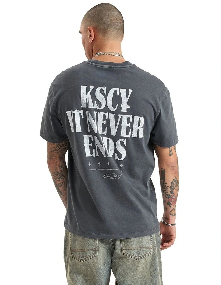 Anahem Relaxed Tee in Pigment Asphalt image 1
