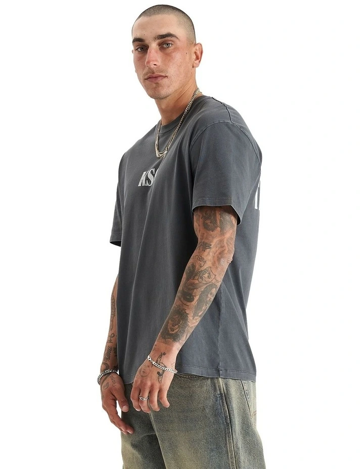 Anahem Relaxed Tee in Pigment Asphalt image 2