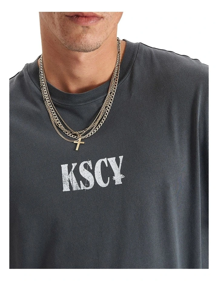 Anahem Relaxed Tee in Pigment Asphalt image 4