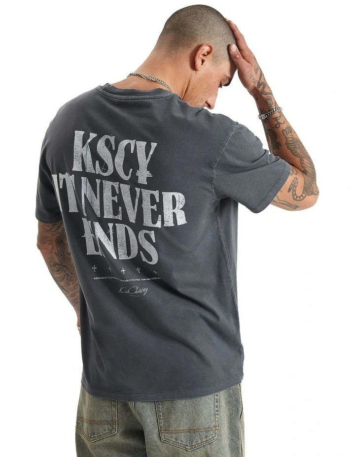 Anahem Relaxed Tee in Pigment Asphalt image 5