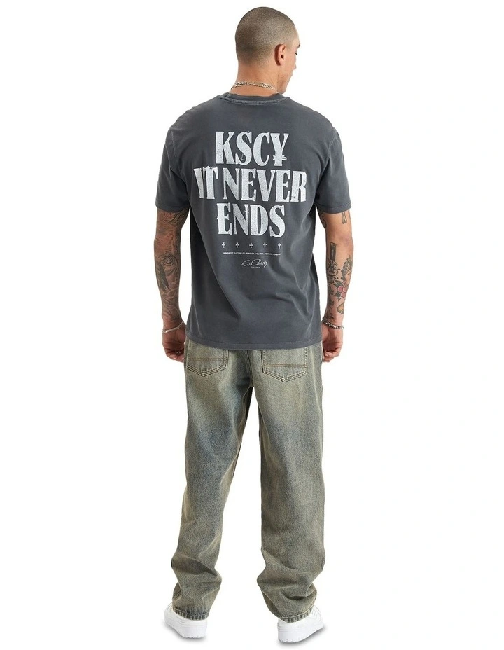 Anahem Relaxed Tee in Pigment Asphalt image 6
