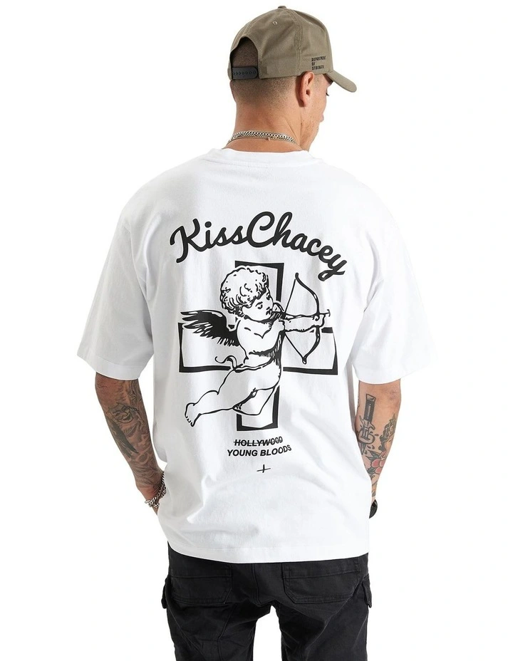 Renesmee Heavy Oversized Tee in White image 1