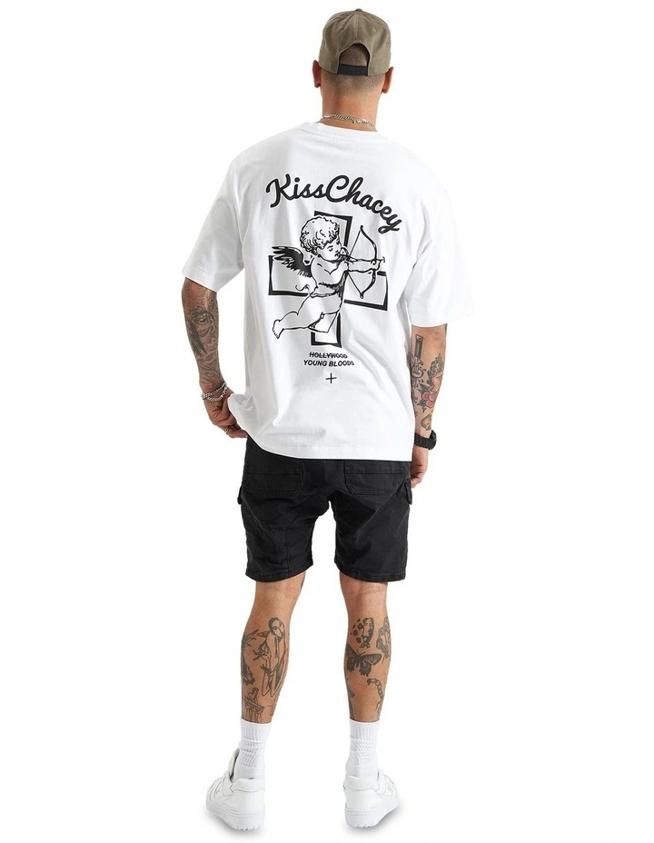 Renesmee Heavy Oversized Tee in White image 6