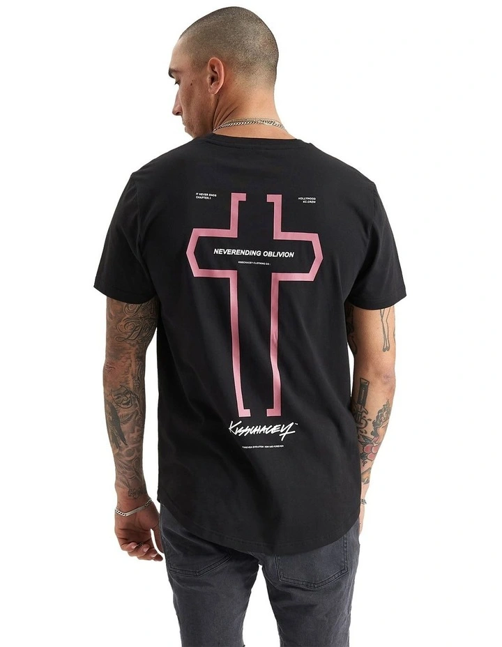 Prelusium Dual Curved Tee in Jet Black image 1