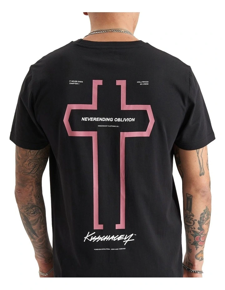 Prelusium Dual Curved Tee in Jet Black image 3