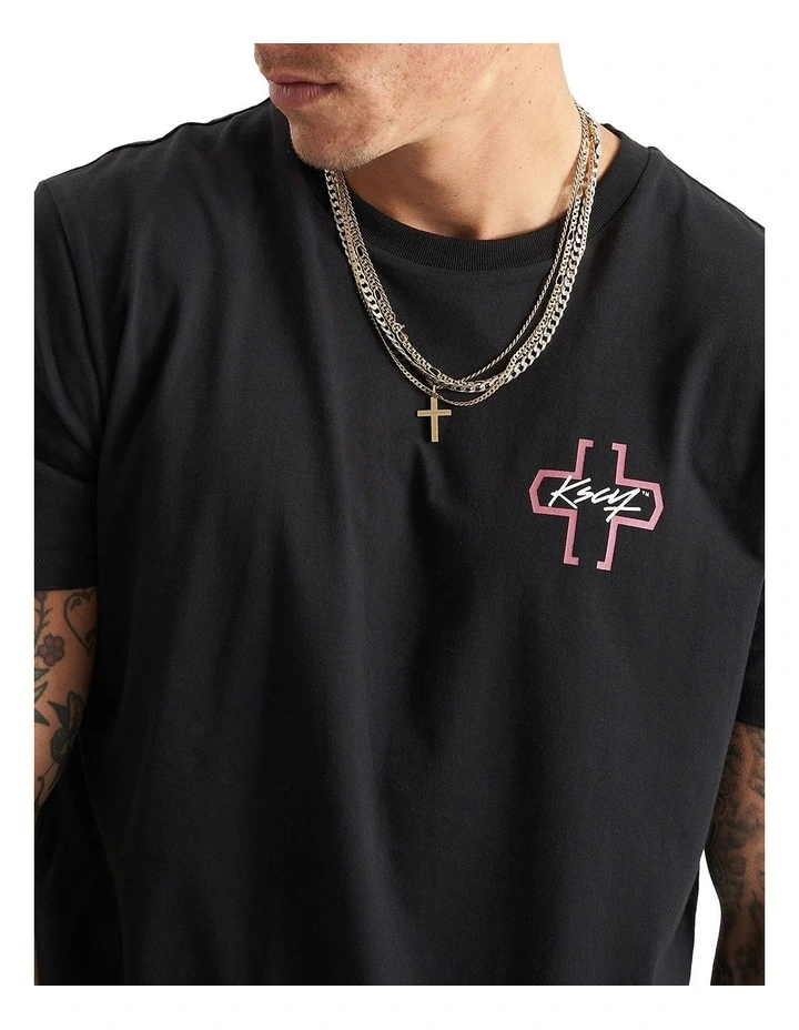 Prelusium Dual Curved Tee in Jet Black image 4